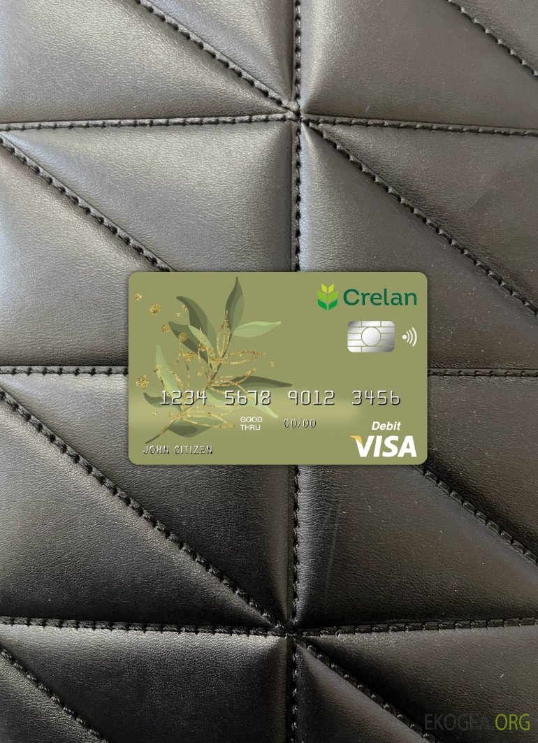 Belgique Crelan banque visa carte photolook recto